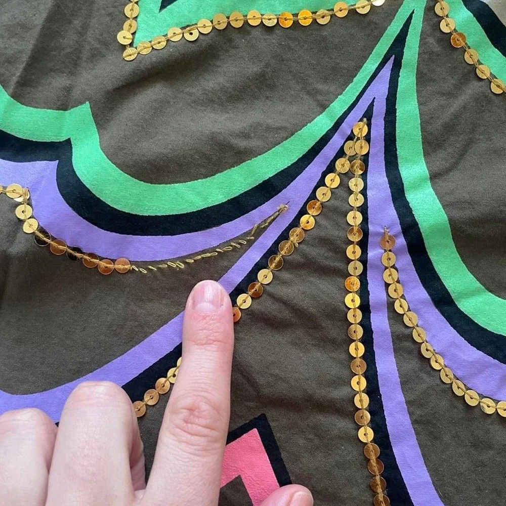 Unique embroidered cotton skirt‎ size 8 by H&M